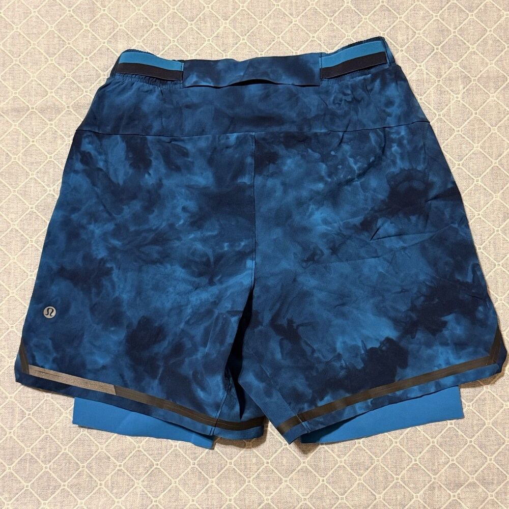 Lululemon Men's Surge Short Lined Shorts Size S Blue 6” inseam Running